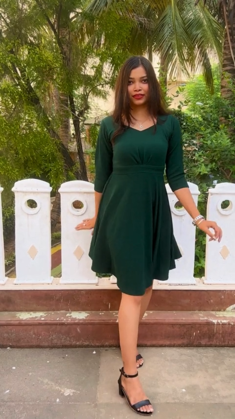 Shop Wyshlist's Classic Knit Fit & Flare Mini Dress! This Solid V-neck dress with Short Regular Sleeves offers Knee-Length flared elegance. Crafted in Knitted fabric, perfect for Casual occasions. Join Influencers in embracing the New Basics trend with our collection of chic Mini Dresses! Buy now for the best offers.