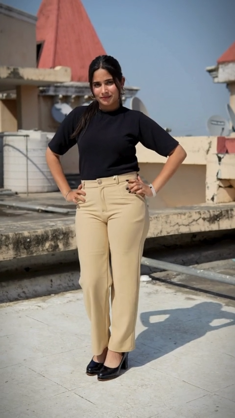 Looking for tomboy outfits or baggy clothes? Elevate your casual look with our Beige Bliss Relaxed Fit Jeans. Experience comfort and style with a mid-rise, clean look, and four pockets. Shop now for trendy women's trousers, jeans, and cargo pants at Wyshlist. Affordable fashion that speaks volumes. 