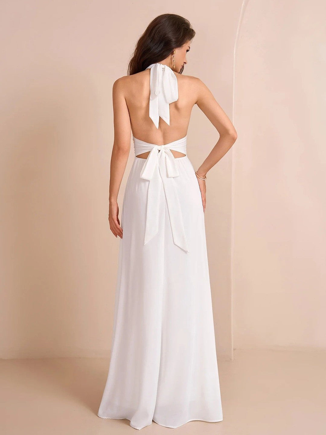 White Whisper High Slit Maxi Dress by Wyshlist White Whisper High Slit Maxi Dress by Wyshlist