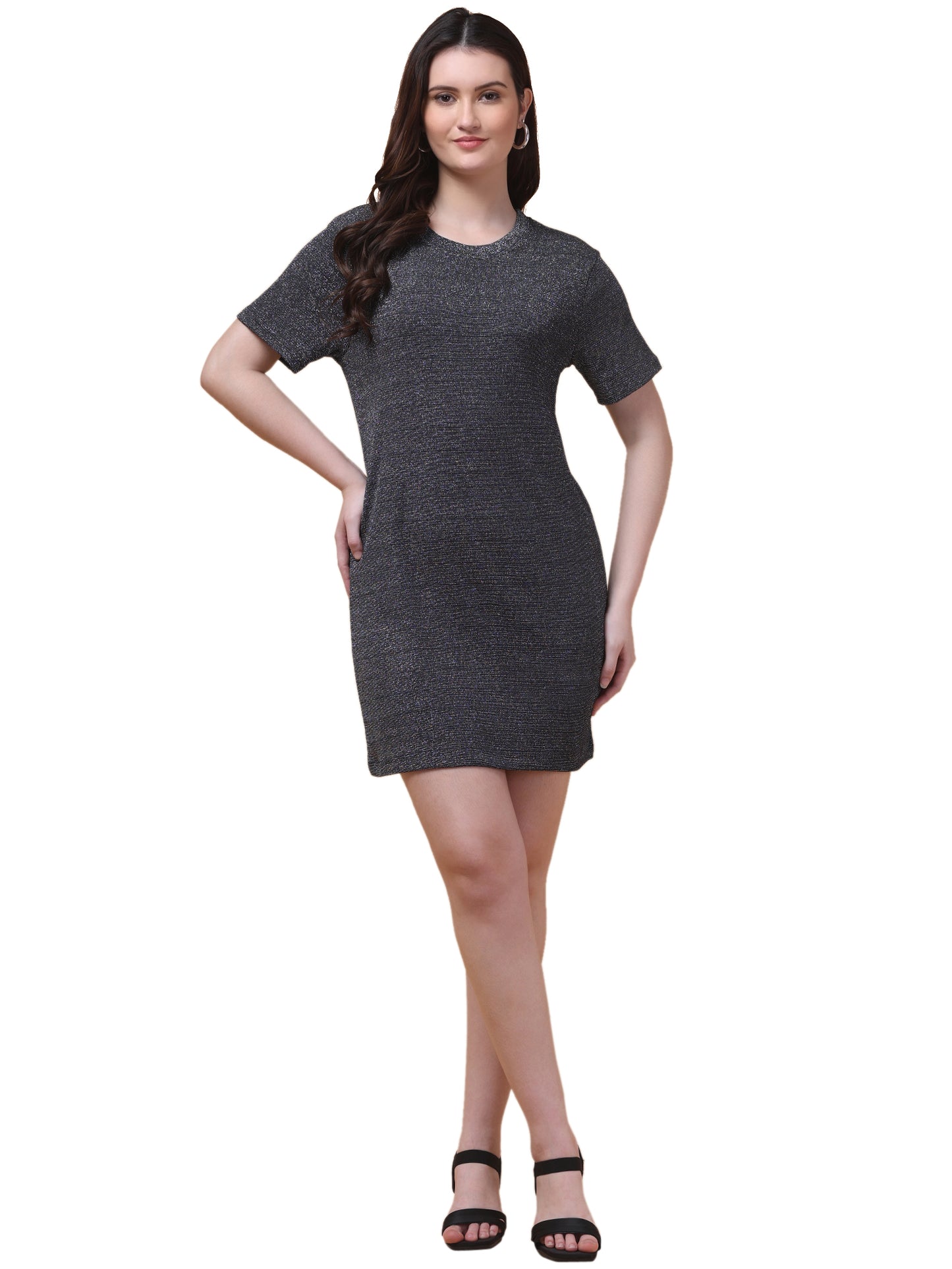 Midnight Spark Black Bodycon Dress