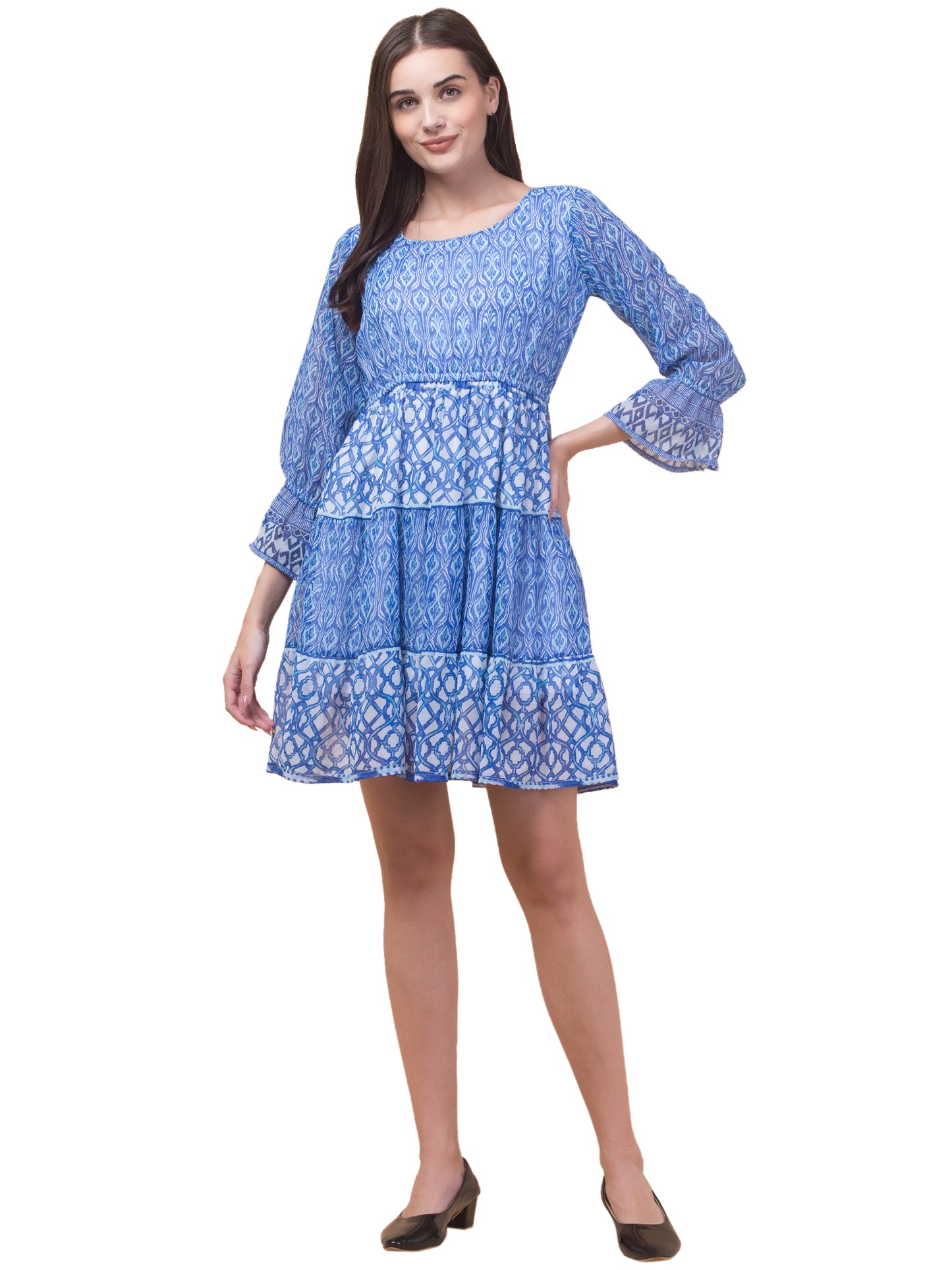 Classic Blue Chic Dress