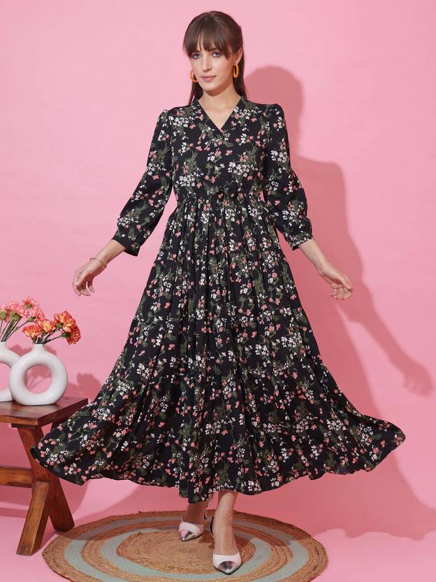 Black Garden Grace Maxi Dress