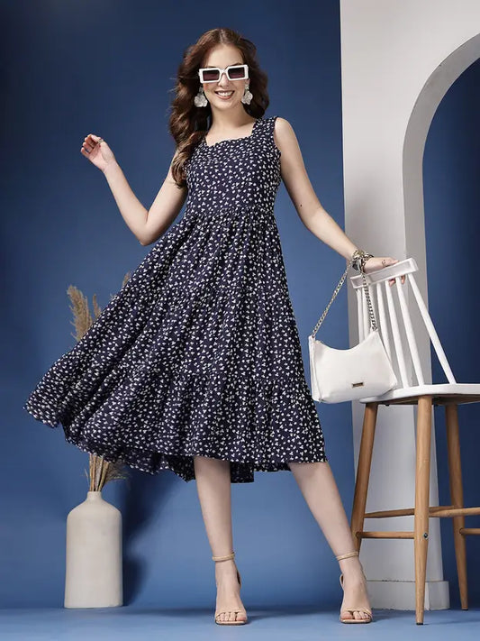 Blue Korean Dress for Women by Wyshlist Blue Korean Dress for Women by Wyshlist